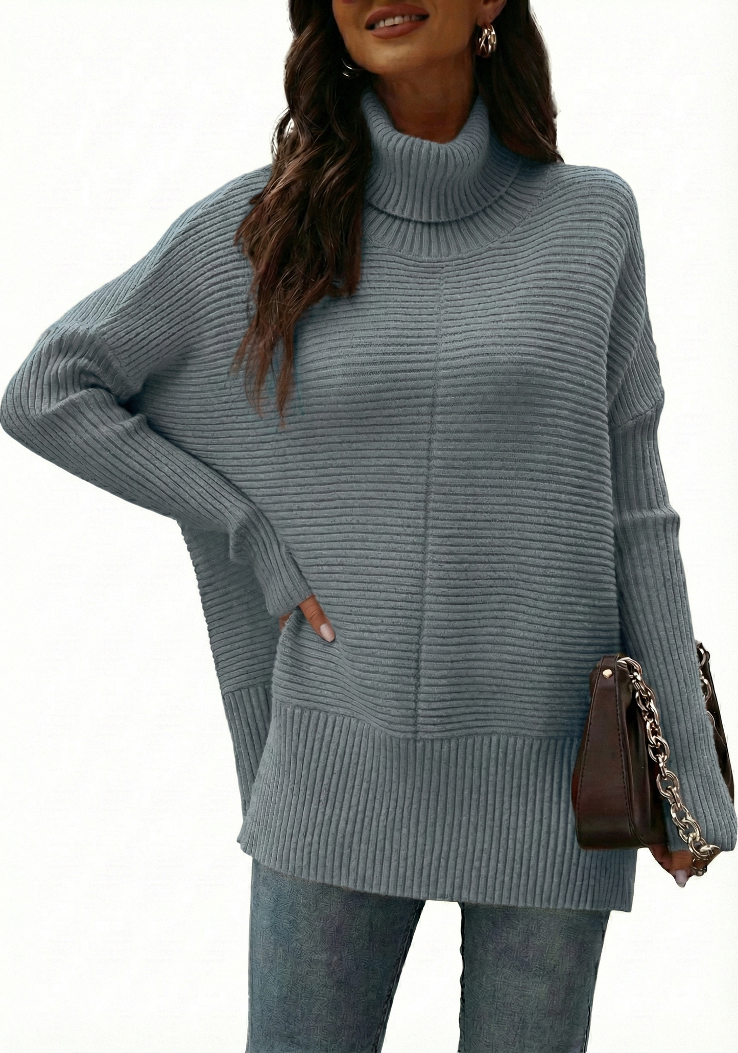 Le Col Roulé Sculptant : Maille Texturée