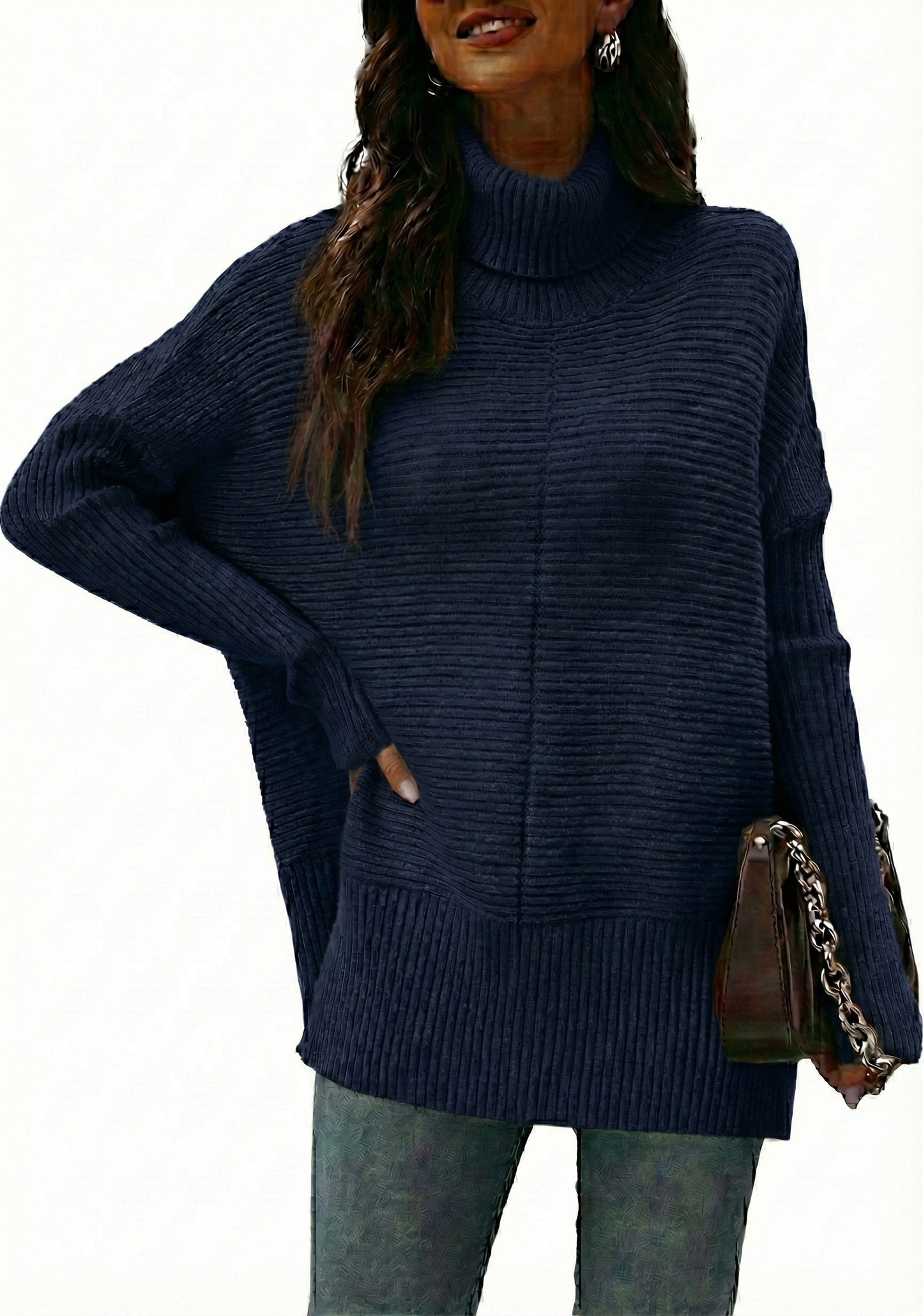 Le Col Roulé Sculptant : Maille Texturée