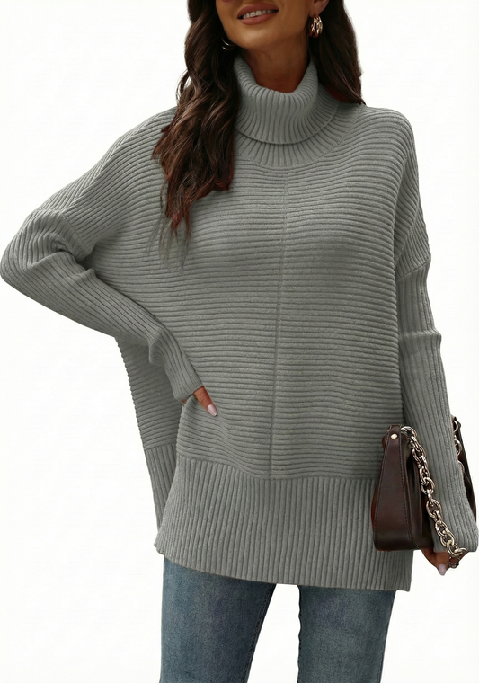 Le Col Roulé Sculptant : Maille Texturée