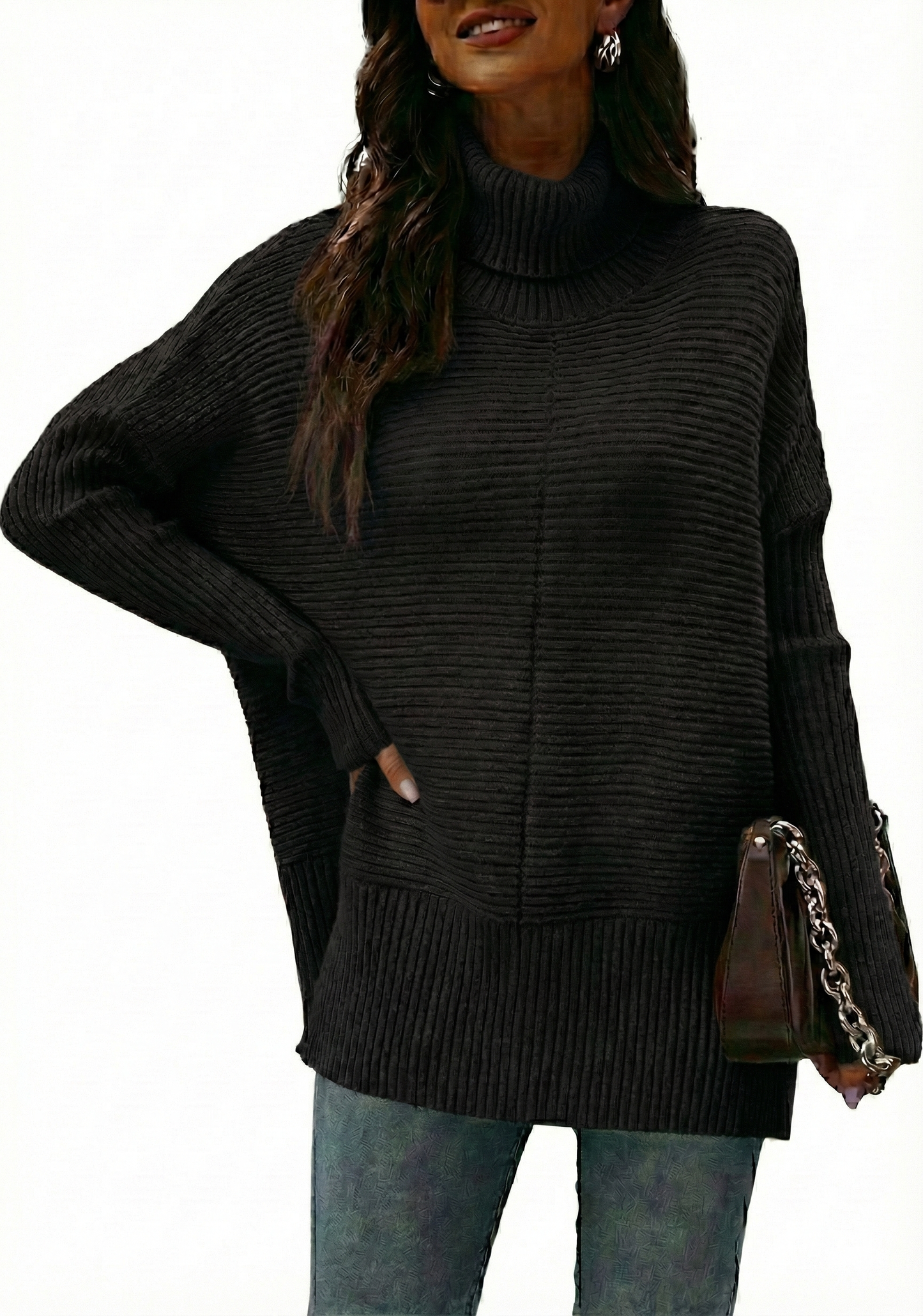 Le Col Roulé Sculptant : Maille Texturée